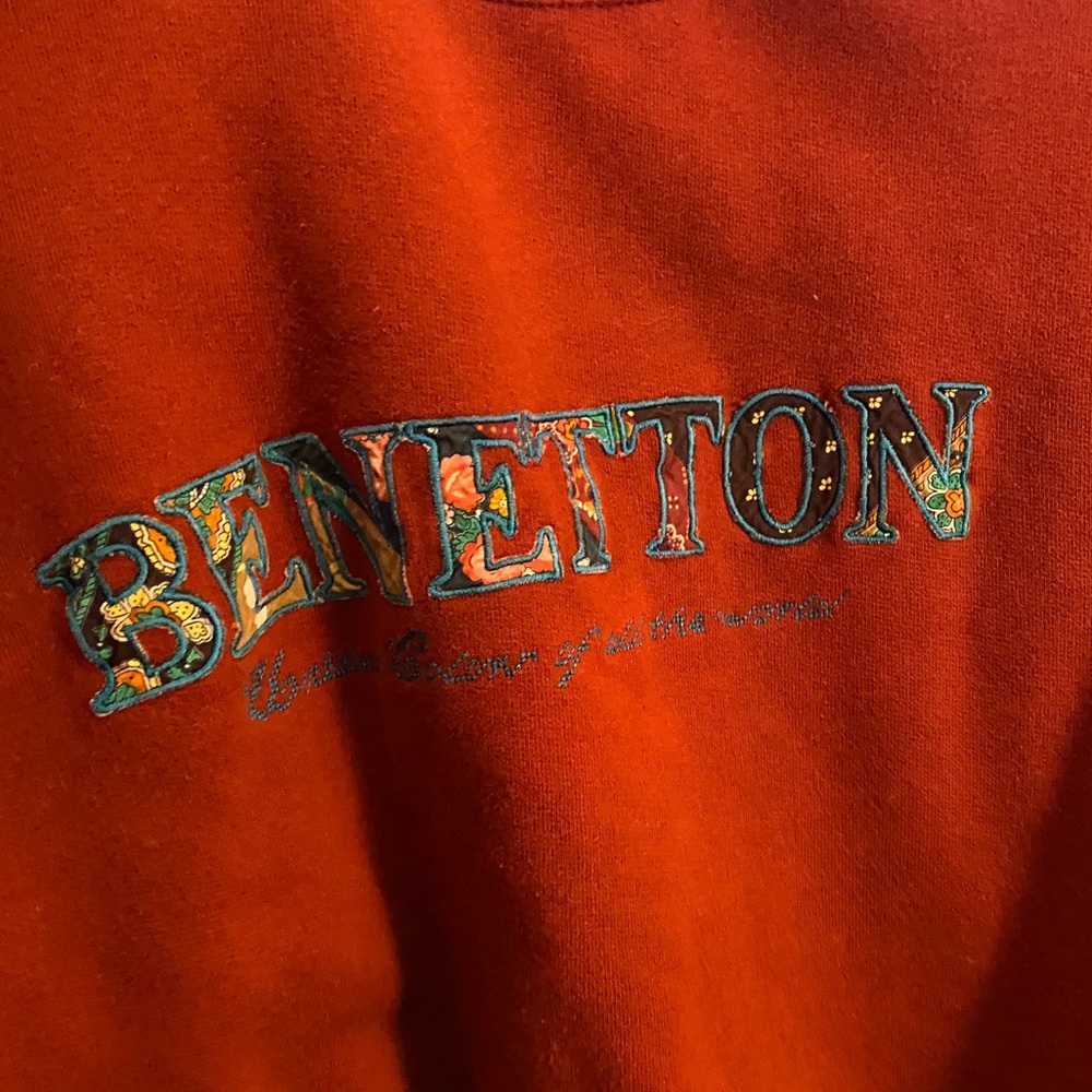 Benetton Red Crewneck (size small)